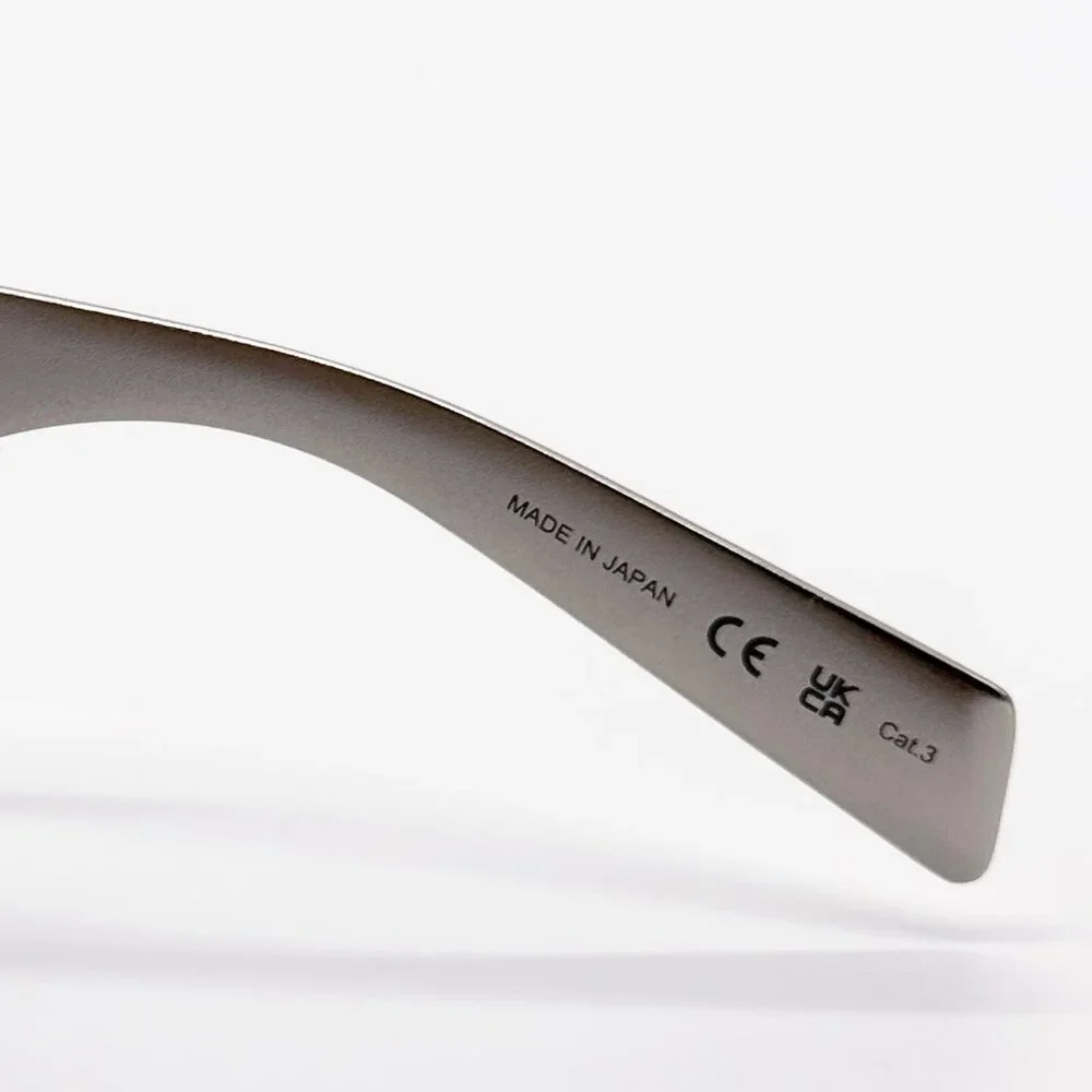 NEW SAINT LAURENT SL636 002 SUNGLASSES MEN SILVER SQUARE SL 636 002 SUNGLASSES